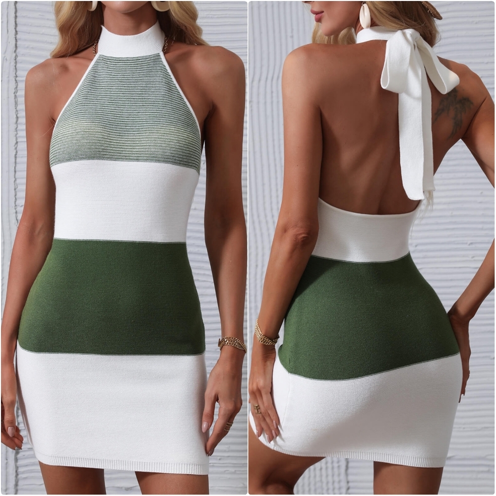 Color Block Knit Dress - Picture 11 of 11
